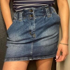 Angel Kiss Y2K Denim Mini Skirt Size M